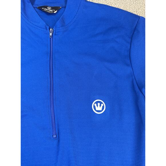 Canari Cycling Shirt Short Sleeve Blue Size Medium - Picture 3 of 8